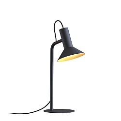 Tafelarmatuur ROOMOR TABLE 1.1 - PAR16 / SHADE 1.0 met schakelaar, met stekker, instelbaar GU10 IP20, goud, gitzwart 