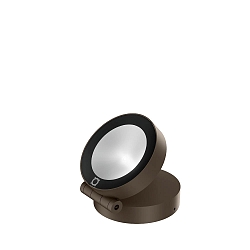 Strijklicht X-BEAM ROUND OUTDOOR WALL / FLOOR SURF PROJ 1.0 IP65, brons dimbaar