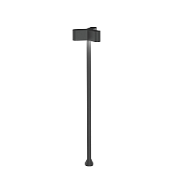 Buitenlamp KIOSK 1.3 3-vlams, instelbaar, zonder basis IP65, antraciet, mat dimbaar