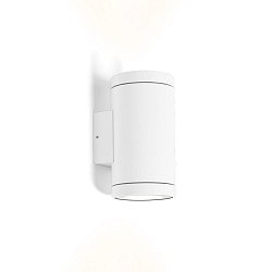 Wandarmatuur voor buitenshuis TUBE 2.0 tweezijdig IP65, wit dimbaar