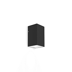 Wandarmatuur voor buitenshuis TRAIN 1.0 eenzijdig IP65, zwart dimbaar