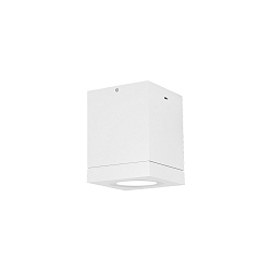 Plafondarmatuur voor buiten TUBE CARR� 1.0 hoekig, stijf GU10 IP65, wit dimbaar