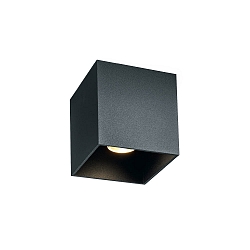 Plafondarmatuur voor buiten BOX OUTDOOR CEILING SURF 1.0 IP65, antraciet dimbaar