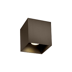 Plafondarmatuur voor buiten BOX OUTDOOR CEILING SURF 1.0 IP65, brons dimbaar