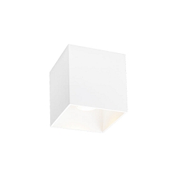 Plafondarmatuur voor buiten BOX OUTDOOR CEILING SURF 1.0 IP65, wit mat dimbaar