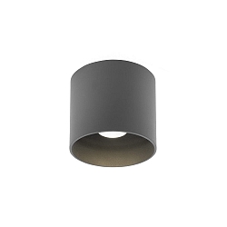 Plafondarmatuur voor buiten BOX OUTDOOR CEILING SURF 1.0 IP65, grijs dimbaar