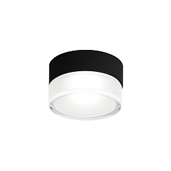 Plafondarmatuur BLAS 1.0 rond, opbouwversie IP65, mat, gitzwart dimbaar