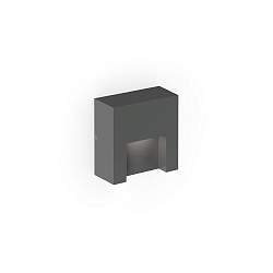 outdoor wall luminaire RETO WALL SURFACE OUTDOOR 0.8 square IP65, anthracite dimmable