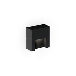 outdoor wall luminaire RETO WALL SURFACE OUTDOOR 0.8 square IP65, black matt dimmable