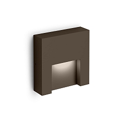 Wandarmatuur voor buitenshuis RETO OUTDOOR WALL SURF 1.3 IP65, brons dimbaar