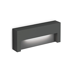 Wandarmatuur voor buitenshuis RETO OUTDOOR WALL SURF 2.0 IP65, antraciet dimbaar