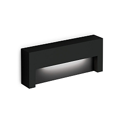 Wandarmatuur voor buitenshuis RETO OUTDOOR WALL SURF 2.0 IP65, zwart mat dimbaar