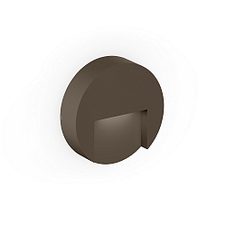 outdoor wall luminaire RETO ROUND WALL SURFACE OUTDOOR 1.3 round IP65, bronze dimmable