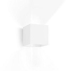 Wandarmatuur voor buitenshuis BOX 2.0 up down, cubusvorm, instelbaar IP65, wit dimbaar