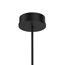 Plafondrozet voor SHIEK / BOX / DOCUS (...) 1-voudig, rond, zonder lampenkap, opbouwversie, gitzwart