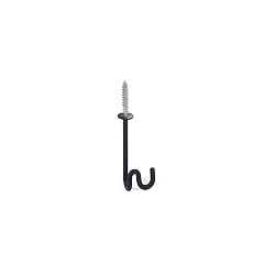 Bevestigingshaken MULTI-BASE HOOK FOR 6MM DOVEL mechanisch, gitzwart