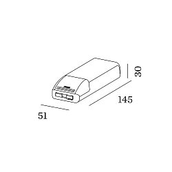 LED besturingsprogramma 700MA, wit