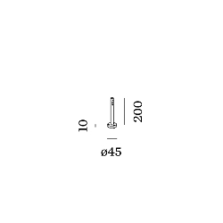 luminaire base STIPO POLE 200, bronze