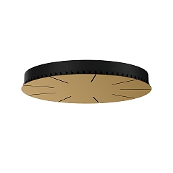 ceiling canopy 6-fold, champagner, black