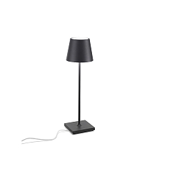 battery table lamp POLDINA PRO dimmable IP65, dark grey, powder coated dimmable