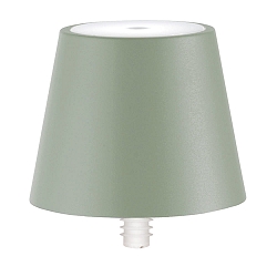 Acculamp POLDINA STOPPER IP54, saliegroen dimbaar
