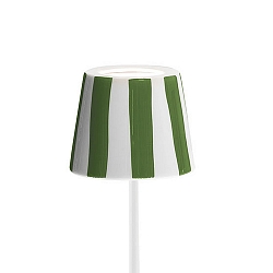 lamp shade POLDINA, green, striped