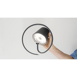 Hanglamp op batterijen POLDINA IP54, donkergrijs, gelakt dimbaar
