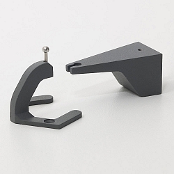 Wandhouder PENCIL MODULO LUCE, donkergrijs