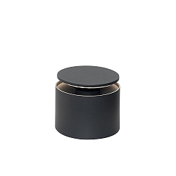 battery table lamp PUSH-UP TAVOLO PRO cylindrical, adjustable, with diffuser IP54, dark grey, lacquered dimmable