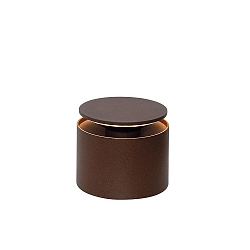 battery table lamp PUSH-UP TAVOLO PRO cylindrical, adjustable, with diffuser IP54, rust, lacquered dimmable