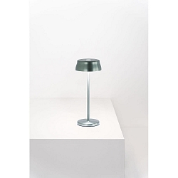 battery table lamp SISTER LIGHT IP65, green, anodised dimmable