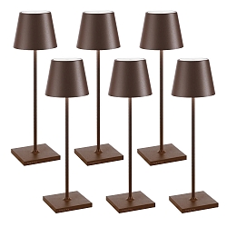 Tafellamp op batterijen POLDINA PRO set van 6 IP65, roest dimbaar