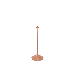 battery table lamp PINA TAVOLO PRO CCT Switch, with touch dimmer IP20, lacquered, copper leaf dimmable