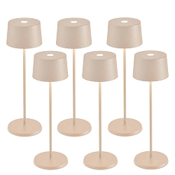 battery table lamp OLIVIA TAVOLO PRO set of 6 IP65, sand coloured dimmable