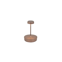 battery table lamp SWAP MINI IP65, bronze, mat, satined, lacquered dimmable