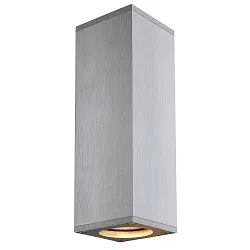 Wandarmatuur THEO UP/DOWN QPAR51 GU10, aluminium geborsteld