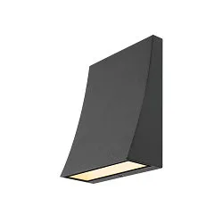 Wandarmatuur voor buitenshuis DELWA WIDE IP44, antraciet