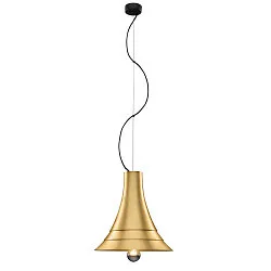 Pendelarmatuur BATO 35 PD klein, rond E27 IP20, messing geborsteld dimbaar