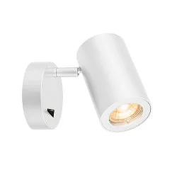 Wandarmatuur ENOLA B GU10 QPAR51 draaibaar, roteerbaar GU10 IP20, wit 