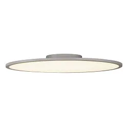 Plafondarmatuur PANEL 60 ROUND rond IP20, zilvergrijs dimbaar