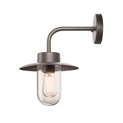Wandarmatuur voor buitenshuis MOLAT met lampenkap E27 IP44, antraciet