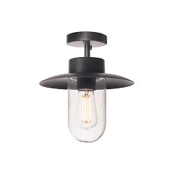 Plafondarmatuur voor buiten MOLAT E27 IP44, antraciet