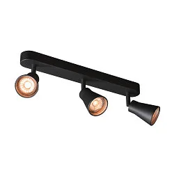 Wandarmatuur AVO TRIPLE GU10, zwart