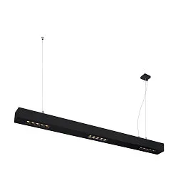 Premium LED Pendant luminaire Q-LINE PD, 100cm, for BAP, 45W, TRIAC dimmable, black, 4000K 2300lm