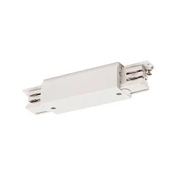 3-fase lengteconnector S-TRACK ON/OFF opbouwversie, met voedermogelijkheid, schakelbaar, wit