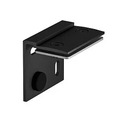 Wandhouder H-PROFILE set van 2, zwart