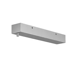 Aansluitdoos H-PROFILE hoekig, zilver