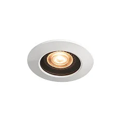 Downlight VARU QPAR51 DL rond, stijf GU10 IP65, zwart, wit dimbaar