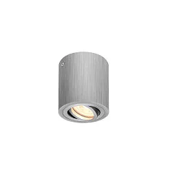 Ceiling luminaire TRILEDO CL, GU10 QPAR51, 30° swiveling, cylinder, alu brushed