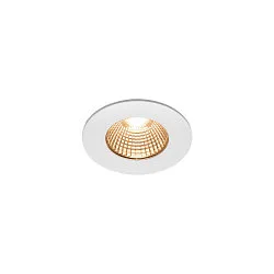 Plafondarmatuur voor buiten PATTA-I ROUND DTW rond, stijf, Dim-To-Warm IP65, wit mat dimbaar